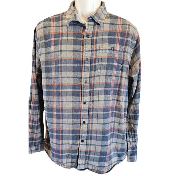 Billabong Other - NWT Billabong sz L ( slim fit) plaid flannel lumberjack light y2k 90s blue NEW